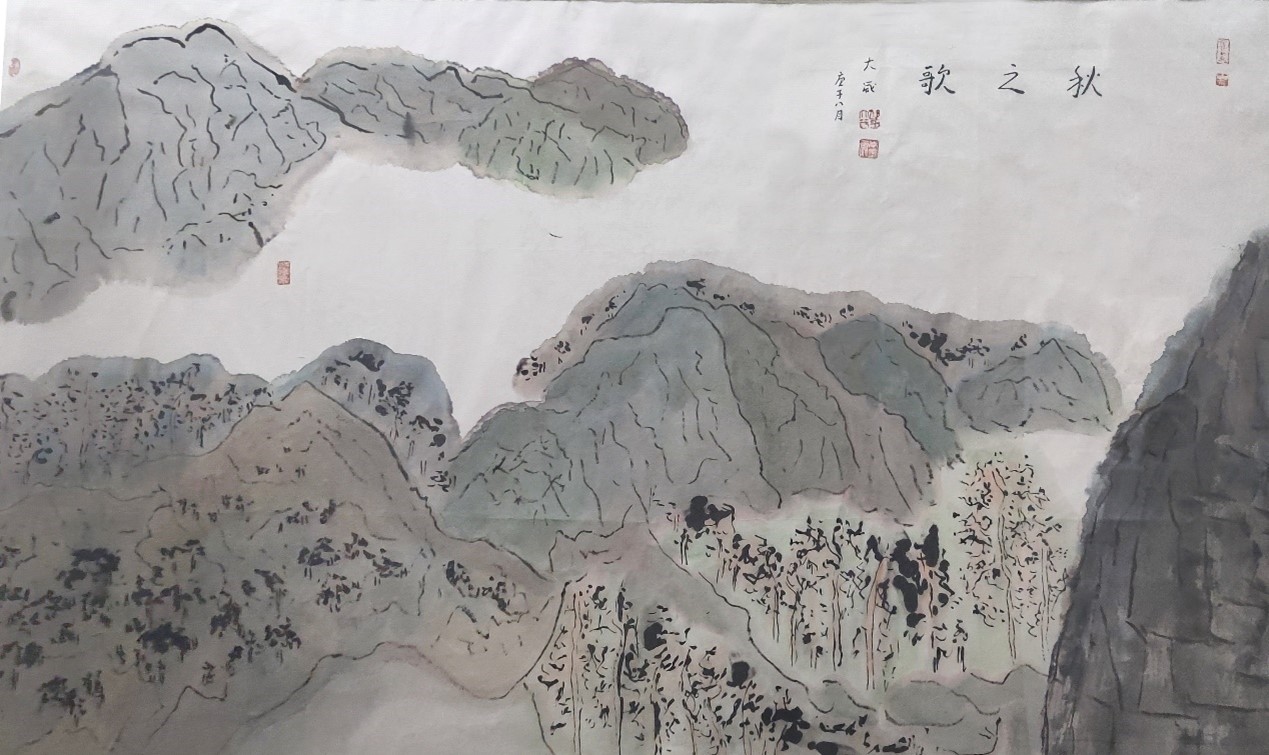 <h2>秋之歌</h2><p>作者：邵大箴</p><p>创作年代：1992年</p><p>规格：100cm×150cm</p><p>品类：纸本水墨</p>